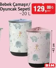 BEBEK ÇAMAŞIR/OYUNCAK SEPETİ 20 L